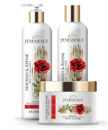 J'enessence Bundle Deal for Nourish & Refine (Rose, Neroli, Tea Tree), $76