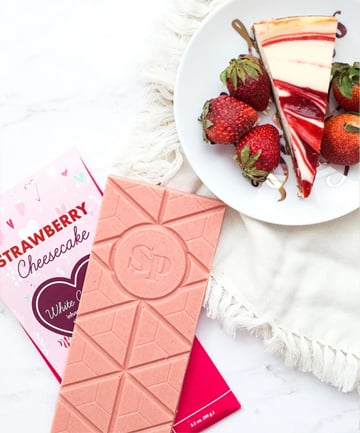 Steal Chocolate: Sugar Plum Chocolates Strawberry Cheesecake Chocolate Bar - 4 Pack, $30