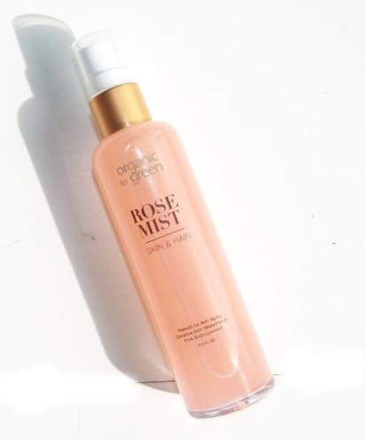 Organic to Green Rose Mist Spray Face & Hair - Watermelon, Pink Salts, Coconut, $24