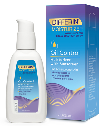 Differin Oil Control Moisturizer with SPF 30, $13.99