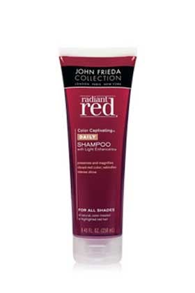 No. 2: John Frieda Radiant Red Color Captivating Shampoo, $6.49