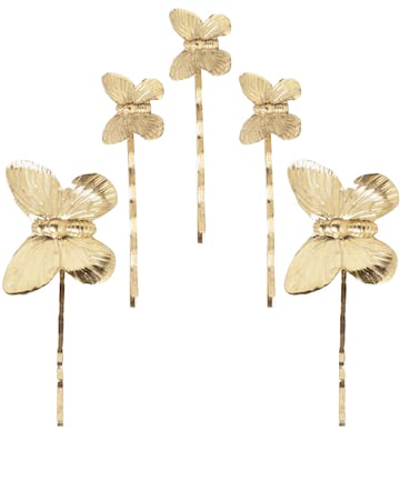 Jennifer Behr Pippa Bobby Pin Set in Gold, $162