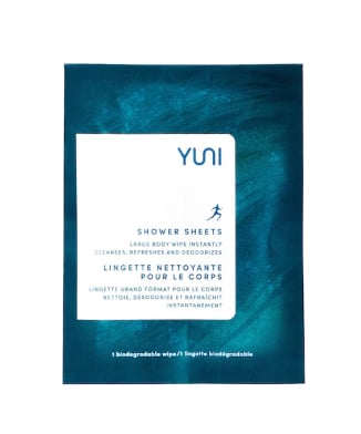 Yuni Shower Sheets Large Body Wipes, $15