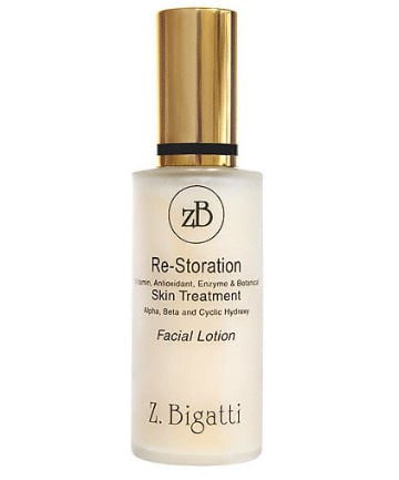 Best Facial Firming Product No. 6: Z. Bigatti Re-Storation Skin Treatment Facial Lotion, $150.12