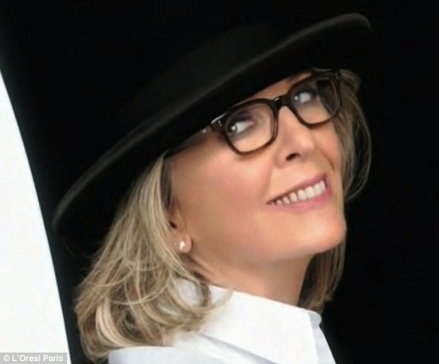 Diane Keaton in L'Oreal's Age Perfect Glow Renewal Ad